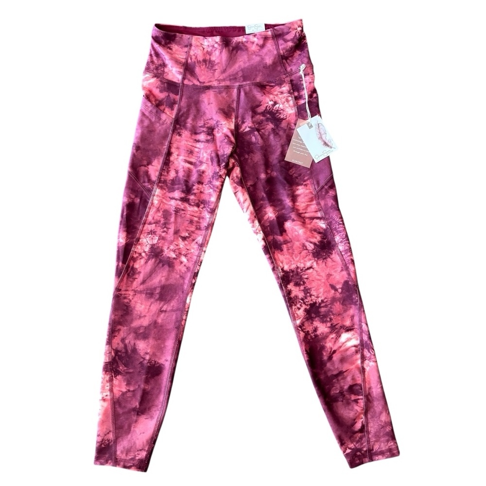 Jessica Simpson NWT Leggings Tea Rose Tie Dye Swirl Small